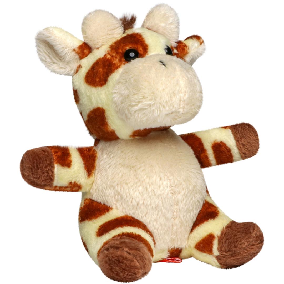 M160668 Yellow/brown - Plush giraffe with keychain - mbw